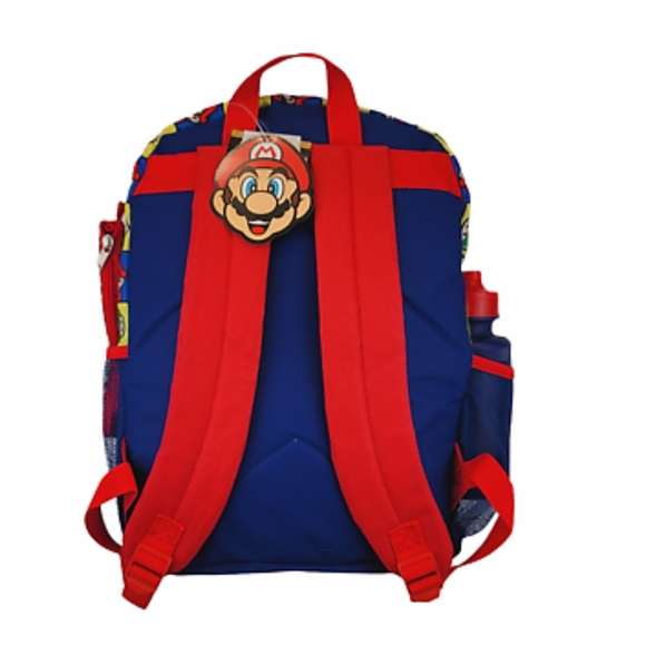 🙀💙❤️💛SUPER MARIO💛❤️💙 BACKPACK 5 Piece Set need for School - Picture 4 of 16